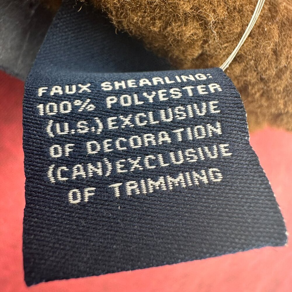 TOMMY HILFIGER MEN'S BROWN SUEDE GLOVES WITH A SHERPA LINING BRAND NEW SIZE L/XL - Picture 7 of 8